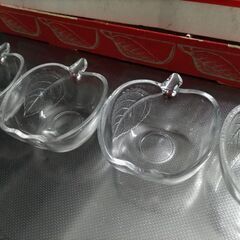 りんご♥ガラス小鉢（小）５個セット