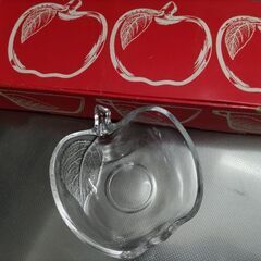 りんご♥ガラス小鉢（中）３個セット