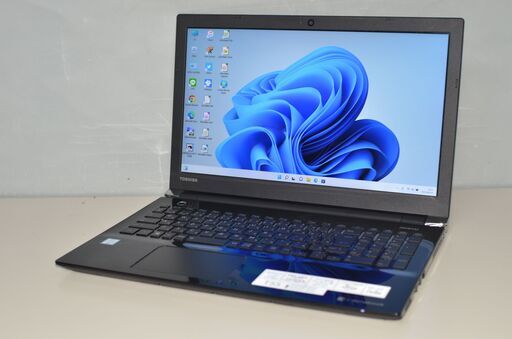 最新Windows11+office 新品爆速SSD240GB 東芝Dynabook T55/AB 高性能 第六世代i3/メモリ8GB/15.6インチ/無線内蔵/ブルーレイ/便利なソフト
