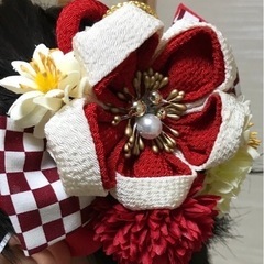 振袖　赤　花　成人式　18 20 飾り　帯　セット　まとめ売り