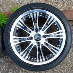 車、アルミホイール、オフビート、ブラックダイヤモンド、15インチ