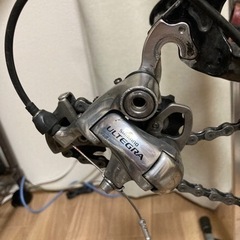 アンタレスフルカーボンロードバイク10速6600アルテグラ《中古・ジャンク扱い　ホイール なし　スプロケあり》