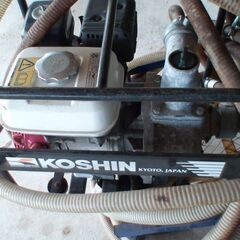 ホンダ製４サイクルエンジン搭載　光進　エンジンポンプ　高圧ノズル付き　木　花　水やりに。