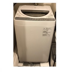 【28日19時以降引取】洗濯機6kg TOSHIBA AW-6G6