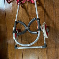 【ネット決済・配送可】犬の歩行器 犬 ペット 車椅子 中型犬　後肢　