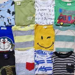 110の半袖Ｔシャツ25点と半ズボン9点長ズボン4点セット