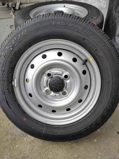 バン用タイヤ9分山　4本セット