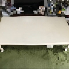 【決まりました】オフホワイト猫足座卓テーブル(コタツになります)