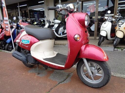 NO.4319　ビーノ（ＶＩＮＯ）　水冷４サイクル　フューエルインジェクション車　ワインレッド＆ホワイト　☆彡