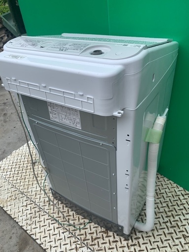 ★2020年製  日立　全自動洗濯機　BW-V70E(W)　7.0kg　ビートウォッシュ　ナイアガラ ビート洗浄　スリムタイプ　Ｎｏ57 − 神奈川県