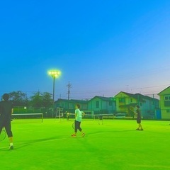 朝宮公園オムニコートで楽しくテニス(^ ^)♫