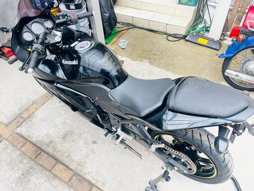 ☆実動！ Ninja250R 黒 前後タイヤ新品！ フルカウル バックステップ