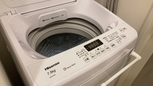 Hisense 洗濯機 7.5kg 美品 HW-G75A