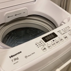 Hisense 洗濯機 7.5kg 美品 HW-G75A