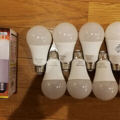 【ほぼ未使用】LED電球ライト 100W相当（9個まとめて）E26口金