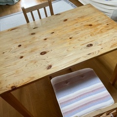 ダイニングテーブルセット(テーブル(1)・椅子(2))