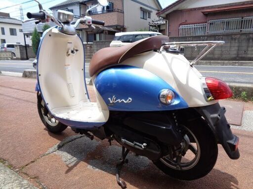 NO.4327　ビーノ（ＶＩＮＯ）　水冷４サイクルエンジン　メタリックブルー＆ホワイト　☆彡 NO.4327 ビーノ（VINO） 水冷4サイクルエンジン メタリックブルー