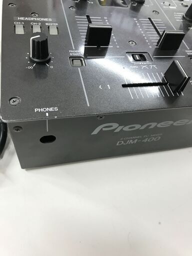 ジャンク品!!】DJミキサー パイオニア DJM-400 ※通電チェックのみ確認
