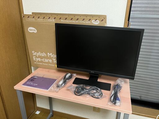 商談中【美品】今年３月新品購入品 BenQ 液晶モニターGL2480 アイケアモニター (24インチ/フルHD/TN/ノングレア/1ms/75Hz/輝度自動調整機能(B.I.)搭載/ブルーライト軽減/フリッカーフリー/HDMI/D-sub/DVI)