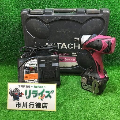 日立 WR14DBDL コードレスインパクトレンチ14.4V 純正バッテリー1個【市川行徳店】【店頭取引限定】【中古】IT1JSWVEQE10