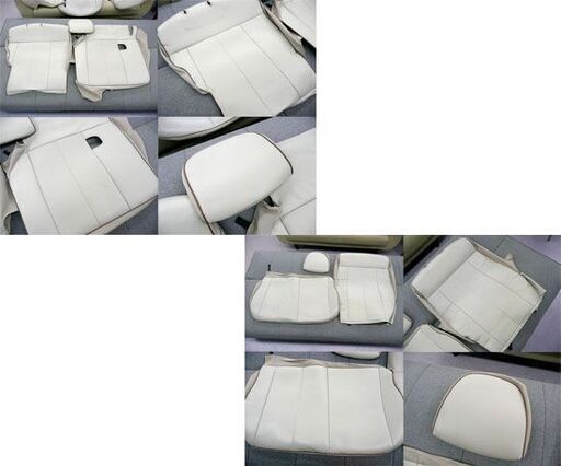 三菱純正 ベージュ革調シートカバーセット 合皮レザー デリカD5用 