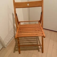 木製折りたたみ椅子【イケア】