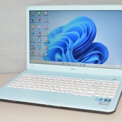 中古ノートパソコン 最新Windows11+office 新品爆速SSD256GB NEC LS550