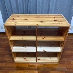 【中古】木製四段BOX