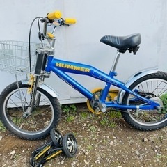 早い者勝ち　美品　補助輪　HUMMER 子供自転車　スポーツ自転...