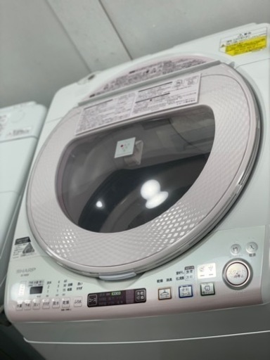 送料・設置込み 洗濯機 8kg SHARP 2014年
