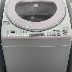 送料・設置込み 洗濯乾燥機 8kg/4.5kg SHARP 2014年