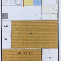 富山駅近物件・即日入居可！家具家電付き　オール電化１K＋S　　