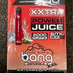 BANG XXL 2000回数(puffs) 10個入り　新品