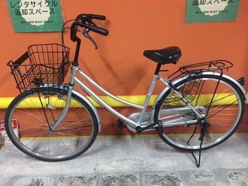 レンタサイクル店使用 自転車整備士整備済み！》NO134 中古車 26インチ 