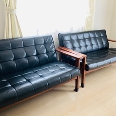レトロ系ソファーとローテーブル美品！