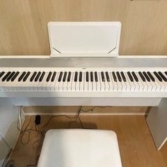 KORG B1 WH 電子ピアノ イス、純正スタンドセット（18年製） 中古、美品