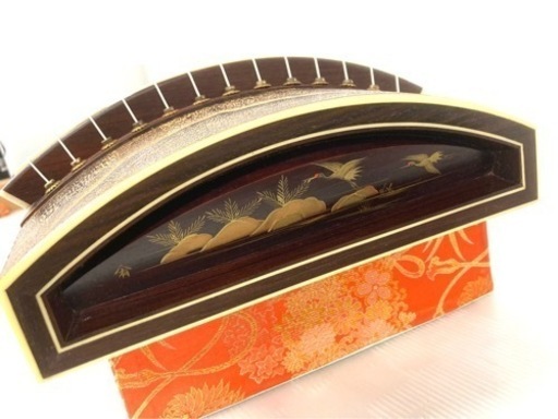 SOLD OUT】◇和琴◇13弦琴 蒔絵あり 全長184cm 付属品7点セット