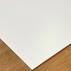 白ポリ合板　ホワイトインテリア　白家具へ貼替に　やや大きいサイズ...