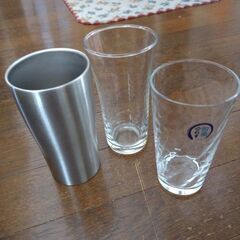 中古 グラス タンブラーグラス 3個セット