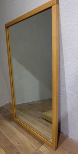 無垢木枠ミラー / 鏡  Cract mirror（クラクトミラー）無垢の木枠がおしゃれな大判ミラー　1000×600×25