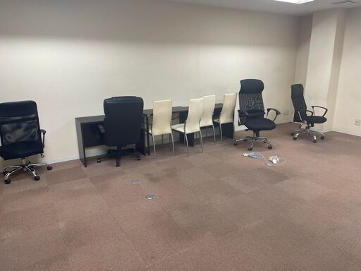 オフィスセットテーブル　3台　椅子8台
