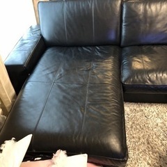 再度投稿　牛革　高級ソファー