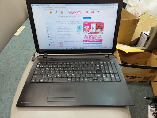難あり中古15.6インチ液晶　N2830　4GB　120GB　SSD　ノートPC（SATELLITE B25/21MB）