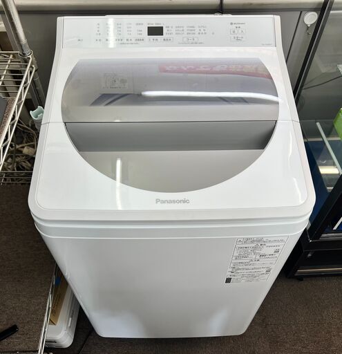 ★美品・2019年製★パナソニック/Panasonic【 8kg 全自動洗濯機 泡洗浄・パワフル立体水流 】 NA-FA80H7