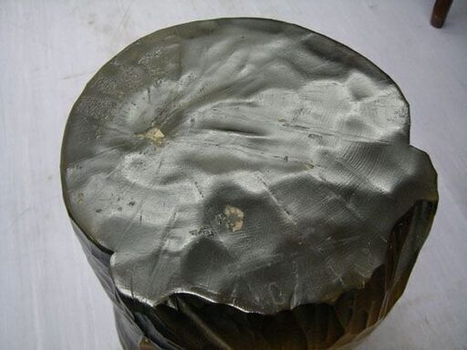 一刀彫 アイヌ 木彫り フクロウ スツール 金岡作 伝統工芸 北海道 梟