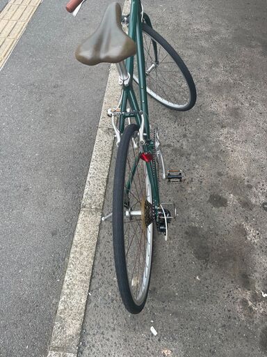 リサイクルショップどりーむ荒田店　No１９２　エコNo１４１１６X　自転車　クロスバイク　WEEKENDBIKES　ウィークエンドバイクス　グリーン　アサヒ　新品定価４万円　軽量アルミフレーム　状態良好　 リサイクルショップどりーむ荒田店 No192 エコNo14116X 自転車