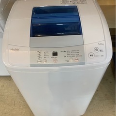 洗濯機　HAIER jw-k50k 5k 2016年製　