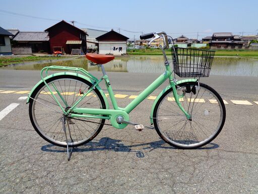 Vita 26インチ軽快車 シングル グリーン(120)
