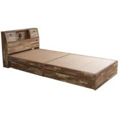 出来るだけ早く買い取っていただけると幸いです…           ベッド類 セミダブル（ベッドに必要な物が一通りセットになっています）-soerte Knit docking fur jacket ソエルテ