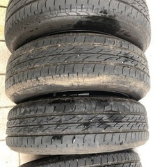 軽用ホイールとタイヤ　14インチ バリ山